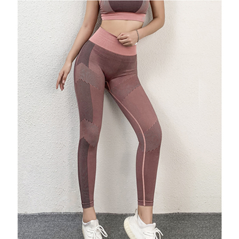 Ladies quick dry training sports pants high waist tight running yoga fitness pants autumn